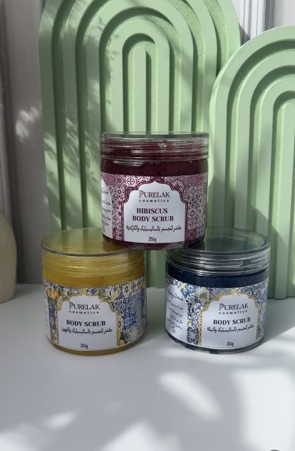 Body scrubs Nila 🔹 & lemon 🍋 & hibiscus 🌺